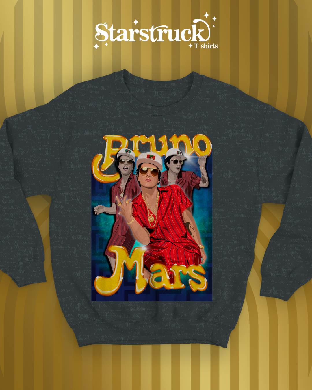 Sudadera Bruno Mars 24k