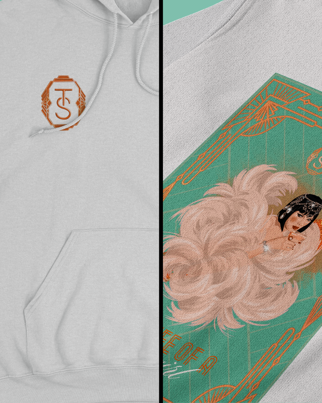 Sudadera con capucha Tl0as Art Deco T4ylor Swift