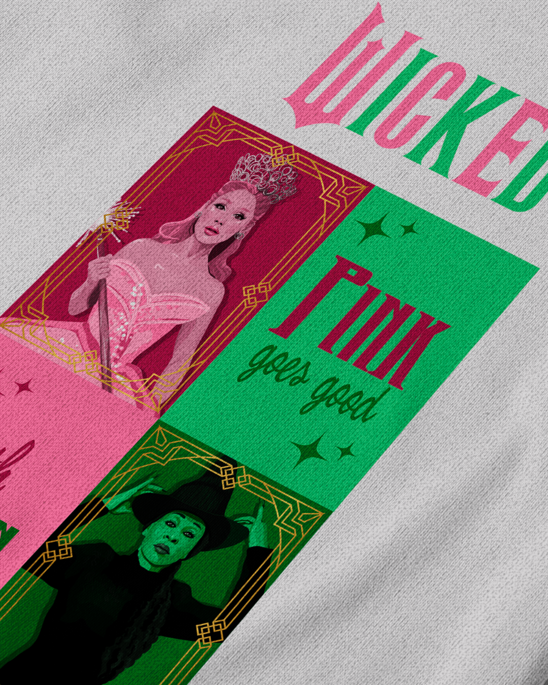 Sudadera Wicked Pink/Green