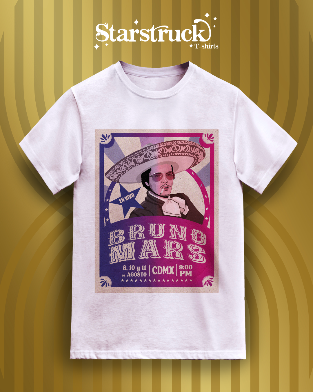 Playera Bruno Mars Mexa