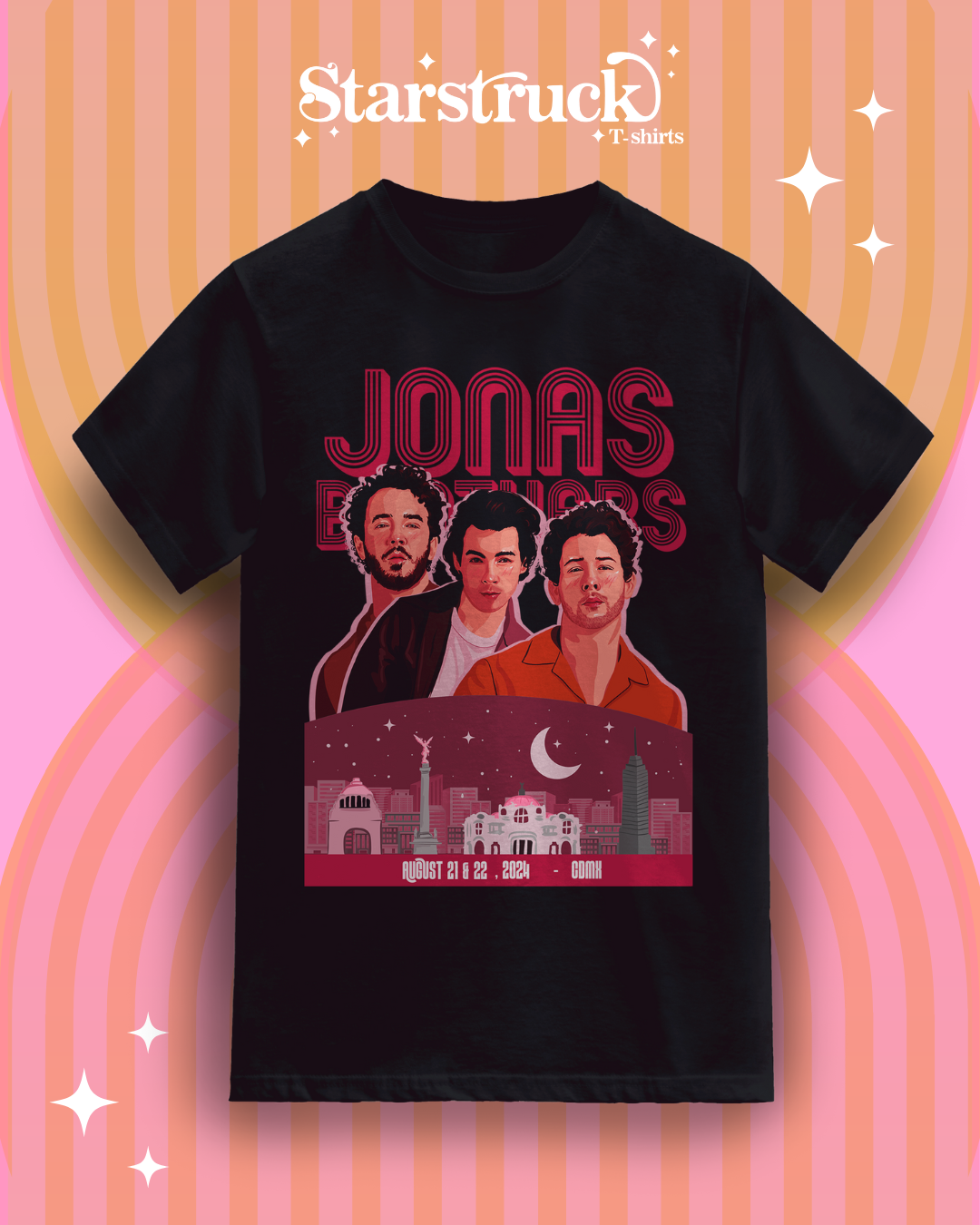 Playera Jonas Brothers CDMX