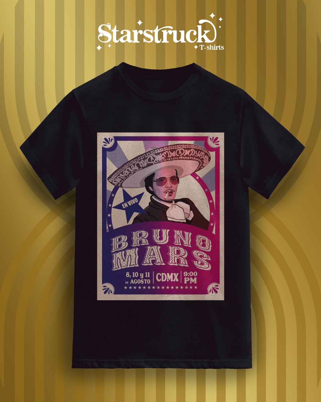 Playera Bruno Mars Mexa