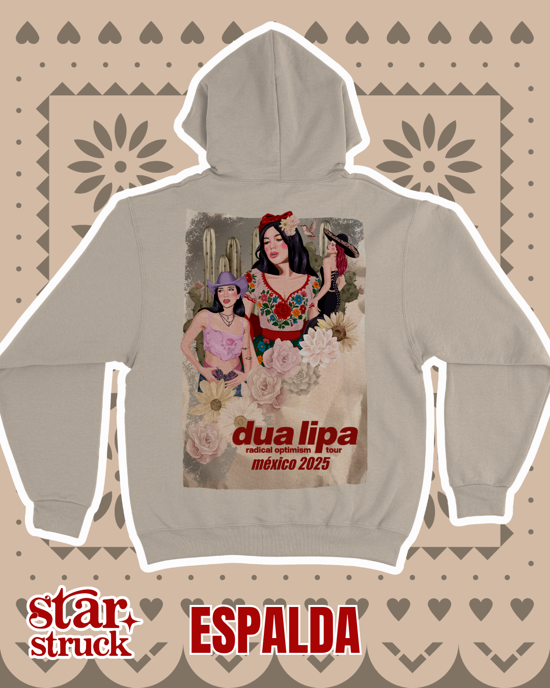 Sudadera c/Capucha Dua Lipa Mexicana
