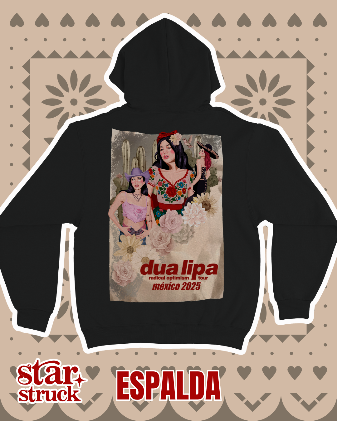 Sudadera c/Capucha Dua Lipa Mexicana