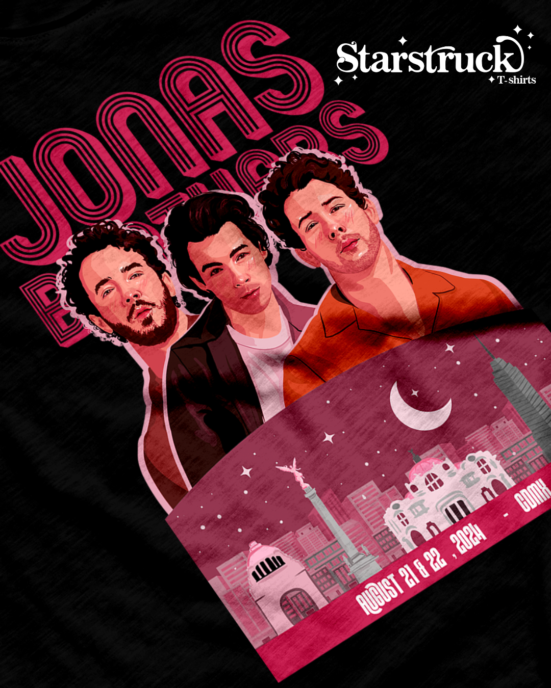 Playera Jonas Brothers CDMX