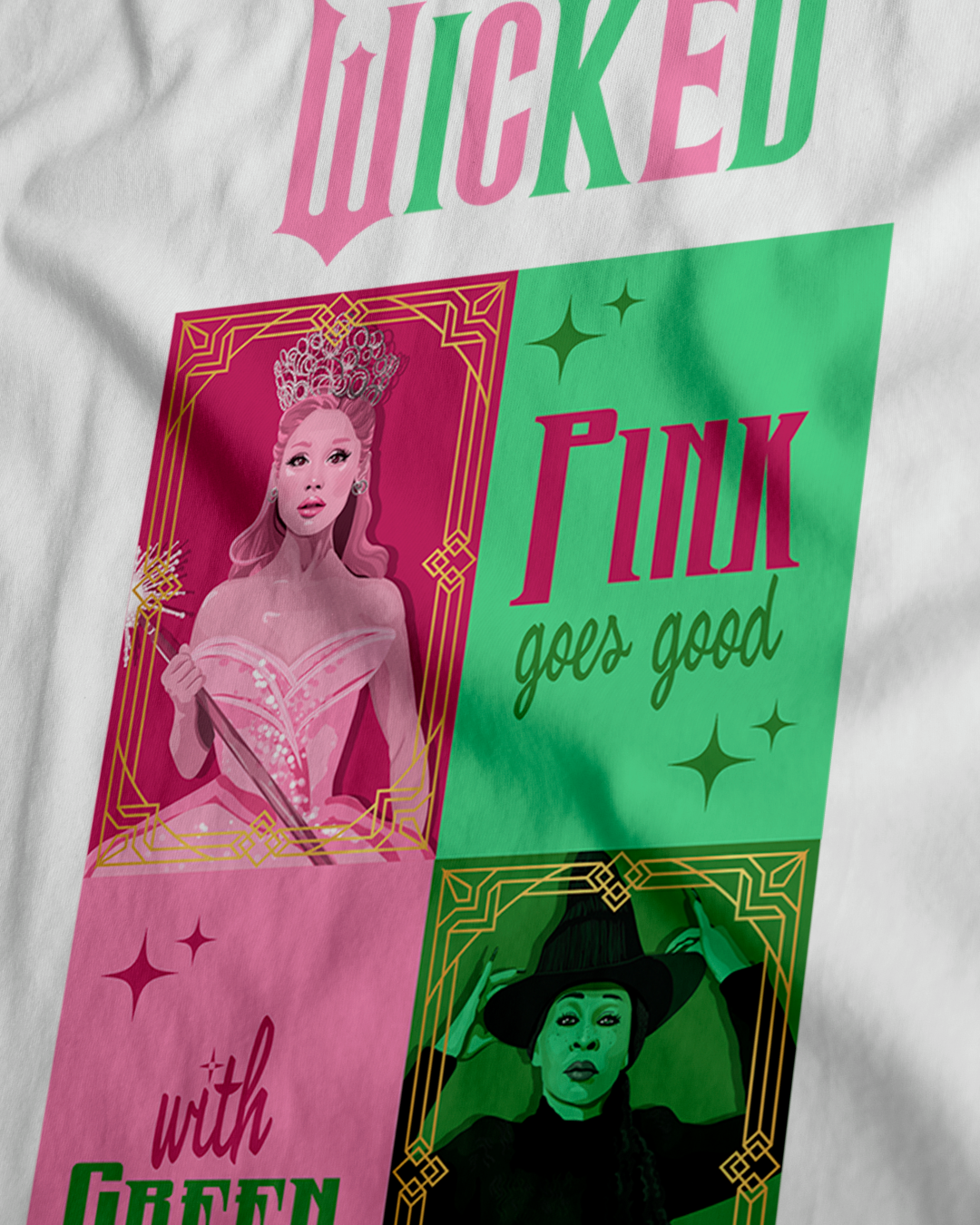 Playera Wicked Pink/Green