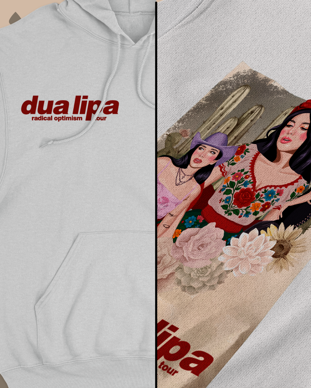 Sudadera c/Capucha Dua Lipa Mexicana